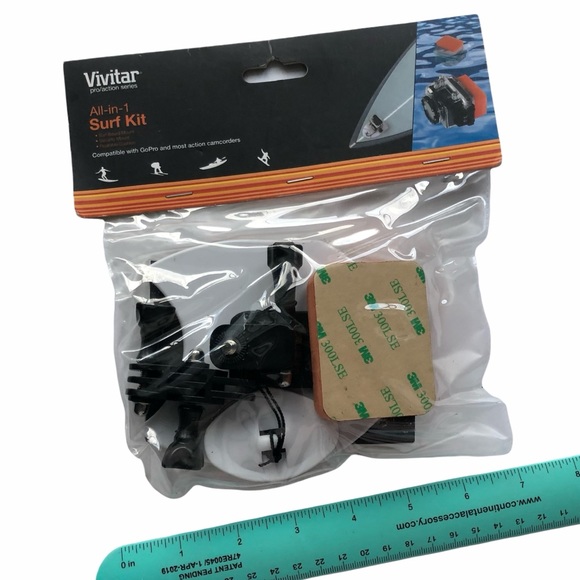 Vivitar All In 1 Surf Kit GoPR0 Surf Board Mount + Float Handles NEW - Picture 8 of 13